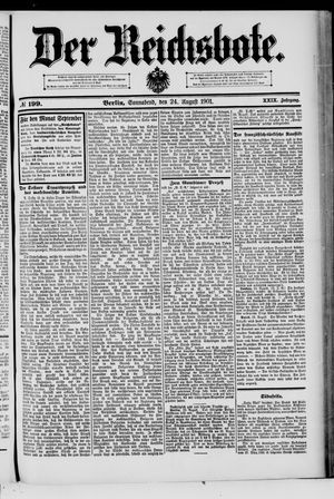 Der Reichsbote vom 24.08.1901