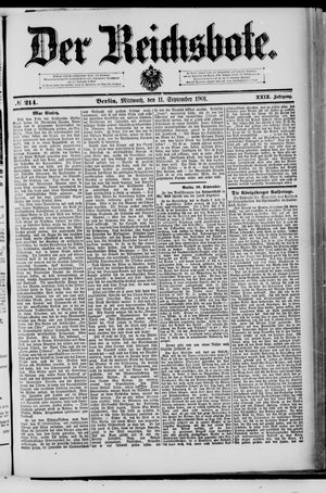Der Reichsbote vom 11.09.1901