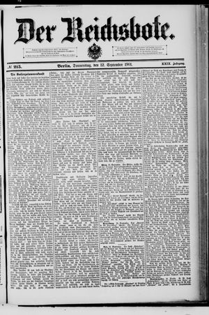 Der Reichsbote vom 12.09.1901