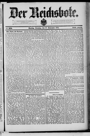 Der Reichsbote vom 17.09.1901