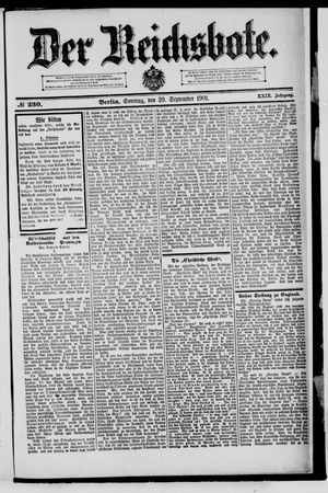 Der Reichsbote vom 29.09.1901