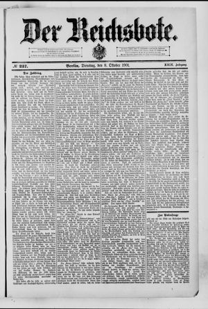 Der Reichsbote vom 08.10.1901