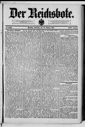 Der Reichsbote vom 13.10.1901