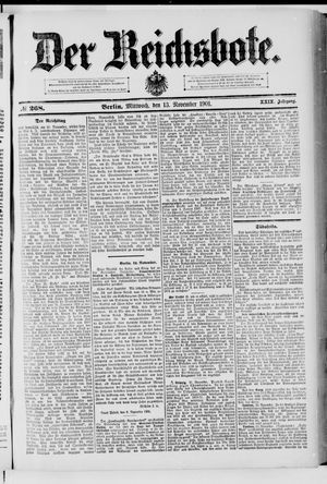 Der Reichsbote vom 13.11.1901