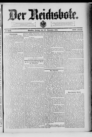 Der Reichsbote vom 22.11.1901