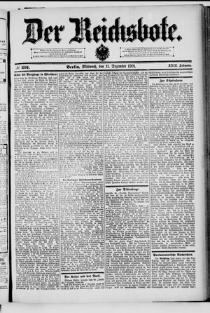 Der Reichsbote vom 11.12.1901