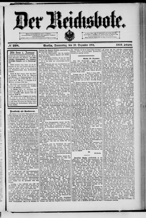 Der Reichsbote vom 19.12.1901