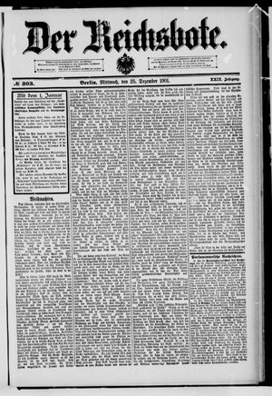 Der Reichsbote vom 25.12.1901