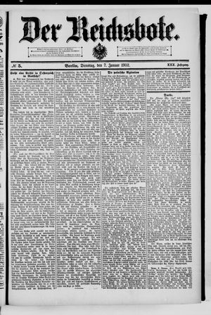 Der Reichsbote vom 07.01.1902