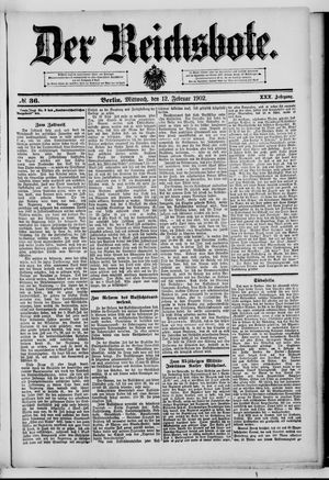 Der Reichsbote on Feb 12, 1902