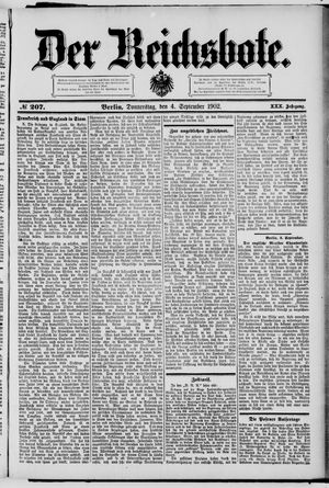 Der Reichsbote on Sep 4, 1902