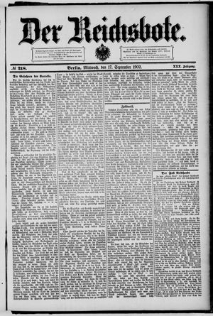 Der Reichsbote on Sep 17, 1902