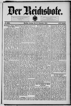 Der Reichsbote vom 19.09.1902