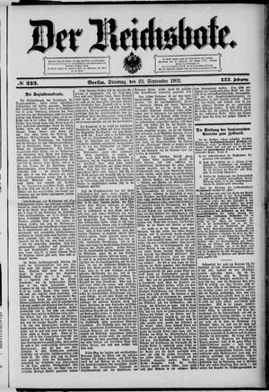 Der Reichsbote on Sep 23, 1902