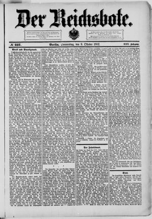 Der Reichsbote on Oct 9, 1902