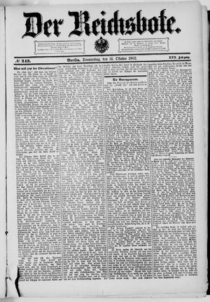 Der Reichsbote vom 16.10.1902