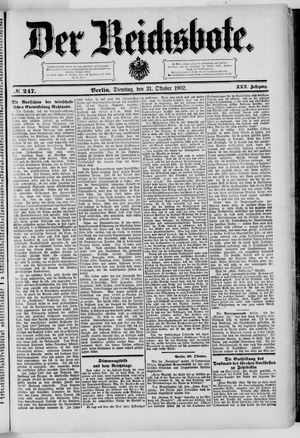 Der Reichsbote vom 21.10.1902