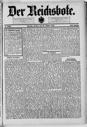 Der Reichsbote on Oct 24, 1902