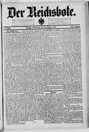 Der Reichsbote vom 30.10.1902