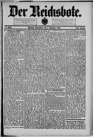 Der Reichsbote on Nov 1, 1902