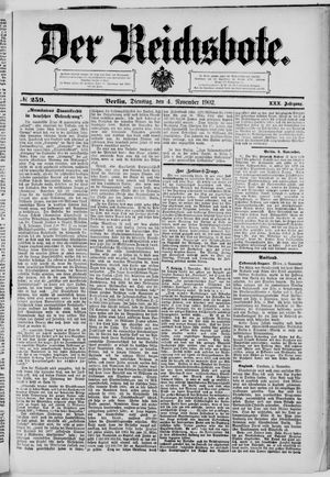 Der Reichsbote vom 04.11.1902