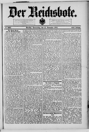Der Reichsbote vom 13.11.1902