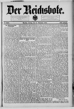 Der Reichsbote vom 14.11.1902