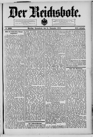 Der Reichsbote vom 15.11.1902