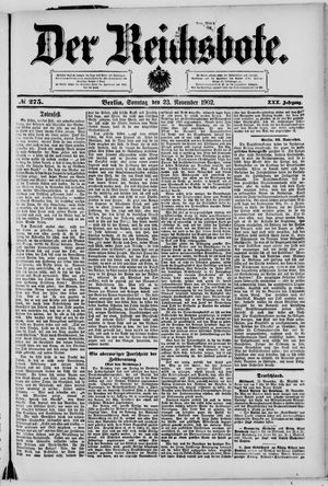 Der Reichsbote on Nov 23, 1902