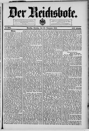 Der Reichsbote on Nov 30, 1902