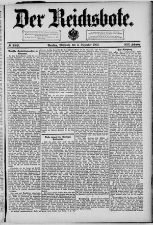 Der Reichsbote on Dec 3, 1902