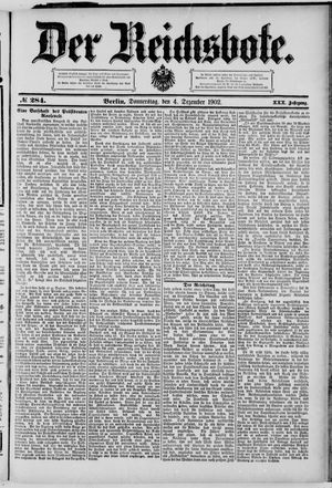 Der Reichsbote on Dec 4, 1902