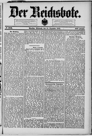 Der Reichsbote vom 10.12.1902