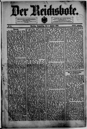 Der Reichsbote on Jan 1, 1903