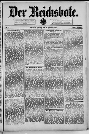 Der Reichsbote on Jan 9, 1903