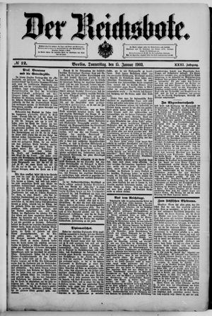 Der Reichsbote vom 15.01.1903