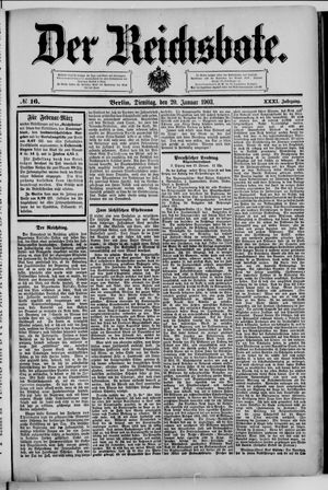 Der Reichsbote vom 20.01.1903