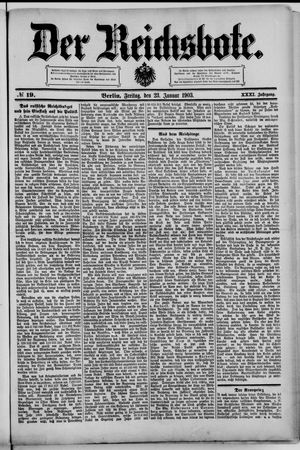 Der Reichsbote on Jan 23, 1903