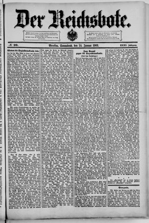 Der Reichsbote vom 24.01.1903