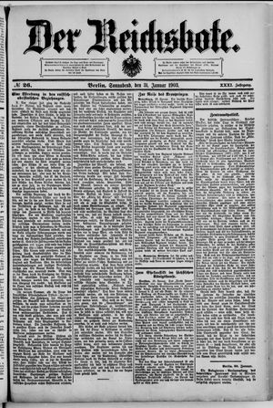 Der Reichsbote vom 31.01.1903