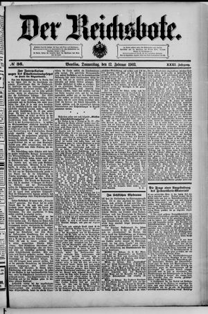 Der Reichsbote vom 12.02.1903