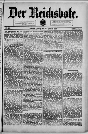Der Reichsbote vom 13.02.1903