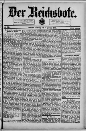 Der Reichsbote on Feb 15, 1903