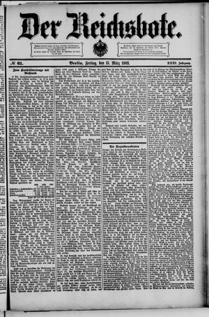Der Reichsbote vom 13.03.1903