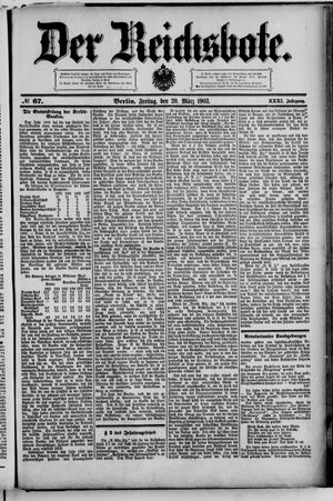 Der Reichsbote vom 20.03.1903