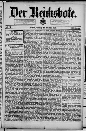 Der Reichsbote on Mar 29, 1903