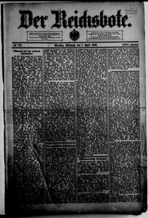 Der Reichsbote vom 01.04.1903