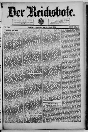 Der Reichsbote vom 30.04.1903