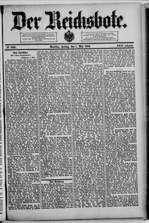 Der Reichsbote vom 01.05.1903