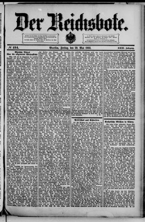 Der Reichsbote on May 29, 1903